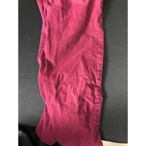 SOUNDSTYLE Womens Size M Burgundy Stretch Pants Elastic Waist Casual Comfort